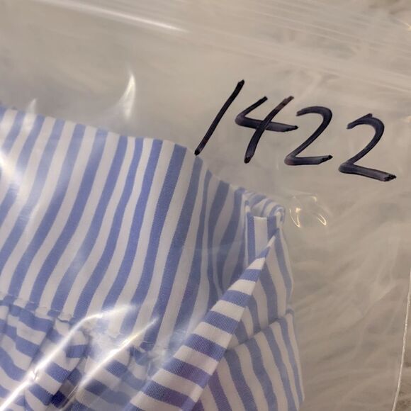 VINEYARD Vines x Target Striped Midi Skirt Navy/White Pockets Women's Size Small - Picture 8 of 9